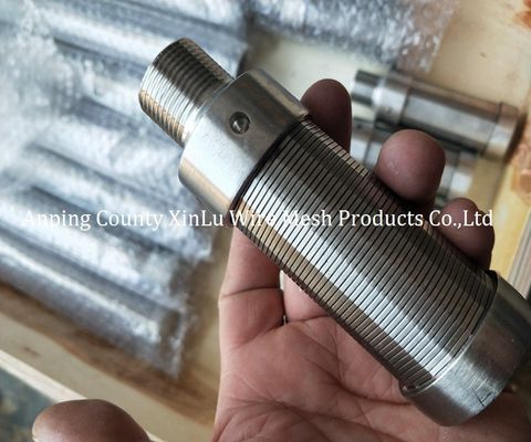 Pantalla de alambre de acero inoxidable de Electropolished V del cartucho de filtro de la vela diámetro de 25 - de 108m m