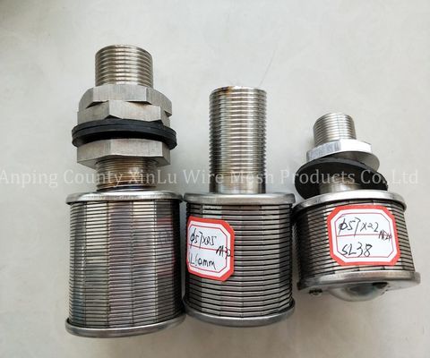 Fácil de instalar Hastelloy C de alambre envuelto de pantalla de boquilla para acero inoxidable dúplex 2205 Johnson filtro de boquilla