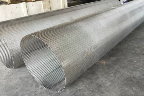Longitud envuelta alambre del diámetro los 2.95m de Johnson Well Screens SS304 375m m