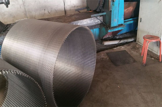 Tubo angular de la pantalla de alambre de la cuña del tamiz del tubo filtrante de la construcción fuerte SS304