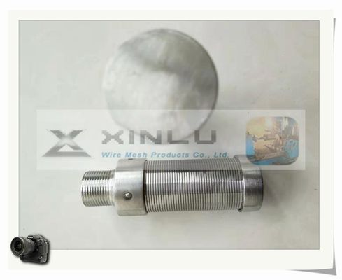 Boca de pulido del alambre de la cuña de la longitud de la boca SS316L 55m m del filtro de agua