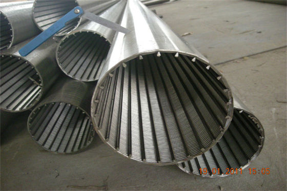Anticorrosión SS304 Diámetro 219mm Johnson alambre de agua bien pantalla de tubería 80 barras 8&quot; alambre espiral tubo de estirador