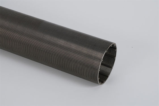 Punto espiral del tubo OD137mm de la pantalla de alambre de la cuña del duplex 2205 afuera