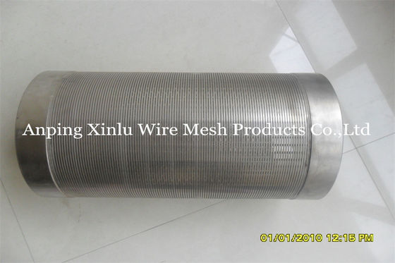 ranura de acero inoxidable 0,040 del 10ft 304 Johnson Wedge Wire Screen Tubes