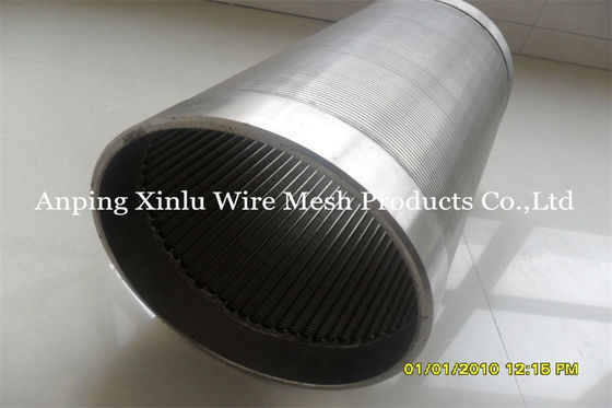 ranura de acero inoxidable 0,040 del 10ft 304 Johnson Wedge Wire Screen Tubes