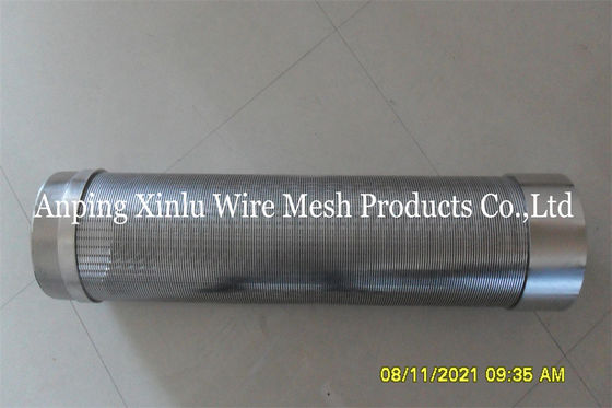 Tubo de la pantalla de Johnson Wedge Wire Continuous Slot para el agua subterránea
