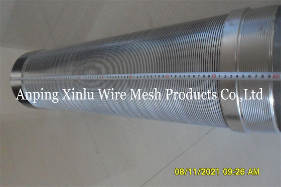 Tubo de la pantalla de Johnson Wedge Wire Continuous Slot para el agua subterránea
