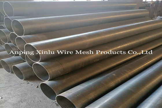 Johnson Wrapped Wire Welded Screen no de obstrucción instala tubos la ranura de forma de V continua