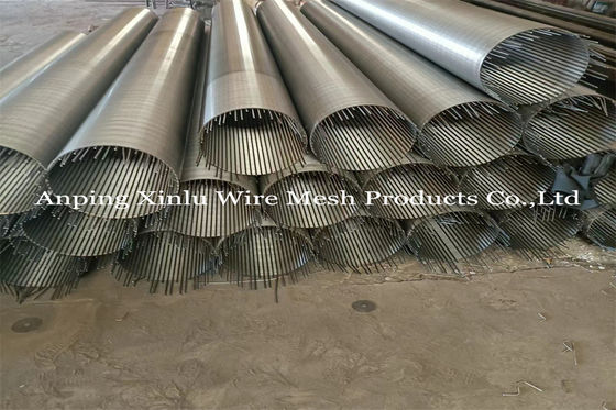 Johnson Wrapped Wire Welded Screen no de obstrucción instala tubos la ranura de forma de V continua