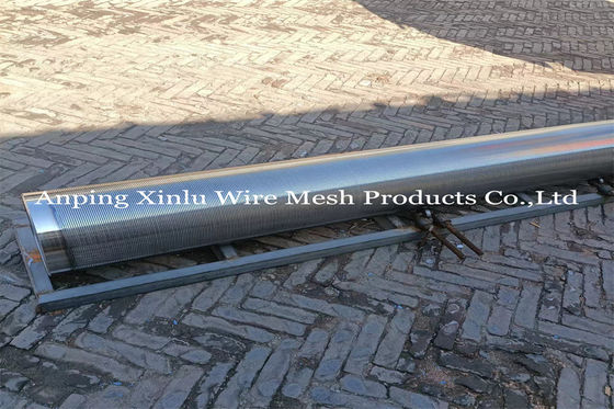Johnson Wrapped Wire Welded Screen no de obstrucción instala tubos la ranura de forma de V continua