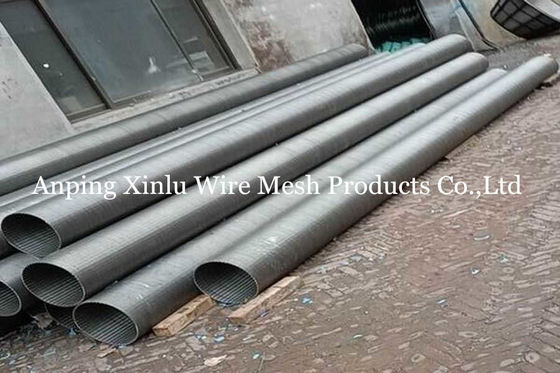 Las juntas de tubo de la pantalla de alambre de Johnson Welded Slot Wrapped V cabidas con el llano biselado terminan 168 los x 5.8m