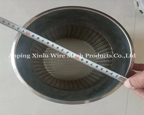 8-5/8 No magnético SS205 Johnson Wedge Wire Screen Pipe de 20 pies de largo decapado para el tratamiento de agua y la industria del petróleo y el gas