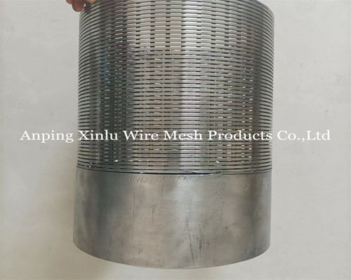 8-5/8 No magnético SS205 Johnson Wedge Wire Screen Pipe de 20 pies de largo decapado para el tratamiento de agua y la industria del petróleo y el gas