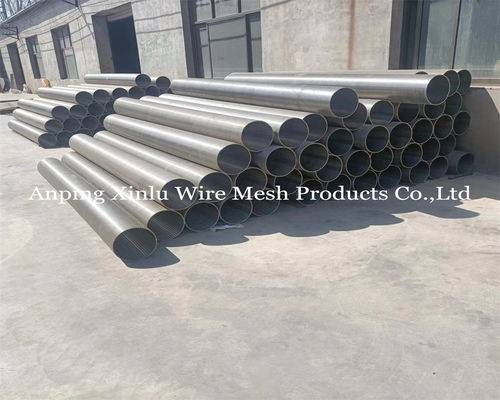 Tubo de pantalla de alambre de vidrio de perfil soldado galvanizado de 2,5x4 mm para tratamiento de agua y aplicaciones de filtración industrial