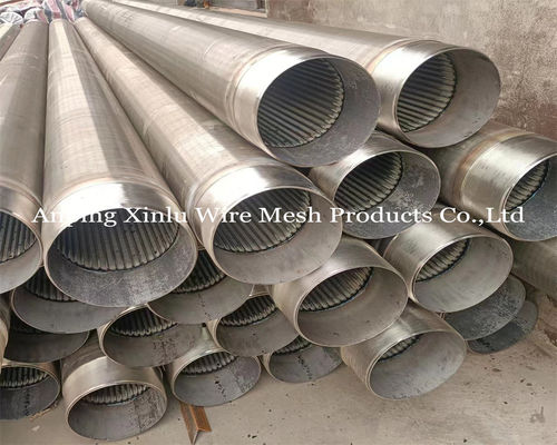 Tubo de pantalla de alambre de vidrio de perfil soldado galvanizado de 2,5x4 mm para tratamiento de agua y aplicaciones de filtración industrial