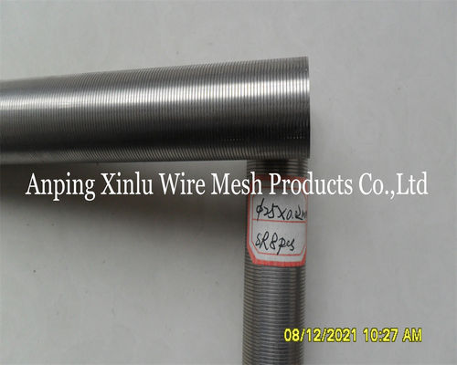 Acero inoxidable304 Johnson Vee Wire Screen Pipe de 1-20 pulgadas en forma de cuña para la industria del petróleo
