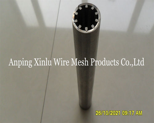 Acero inoxidable304 Johnson Vee Wire Screen Pipe de 1-20 pulgadas en forma de cuña para la industria del petróleo