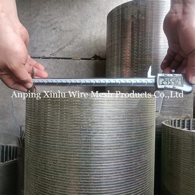 205 Tubo de pantalla de pozo de agua con ranura tamaño 0,020 &quot;Wund Screen Wire Envuelto con forro de ranura