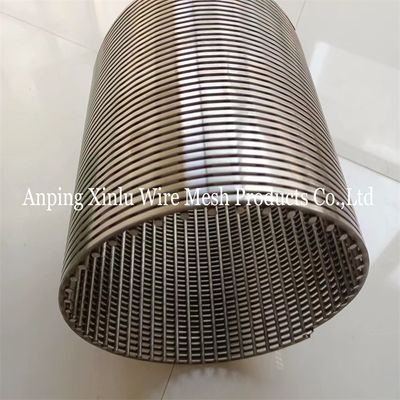 Filtración de precisión V Tubo de pantalla de alambre con ejecución de ranura axial efectiva