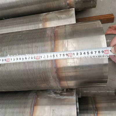 Tubo de pantalla envuelto en alambre duradero con conexión de extremo BSP y tamaño de ranura 0.05mm-10.0mm