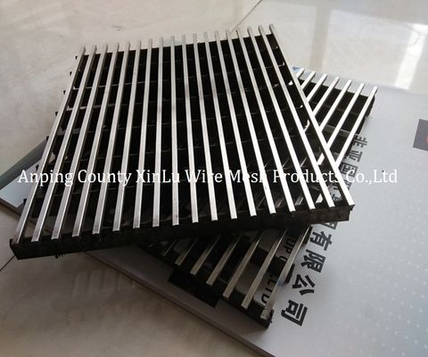 Panel de pantalla de alambre de cuña de lavado con ácido con perfil de 2,5x4 mm y tono de barra de soporte de 27 mm