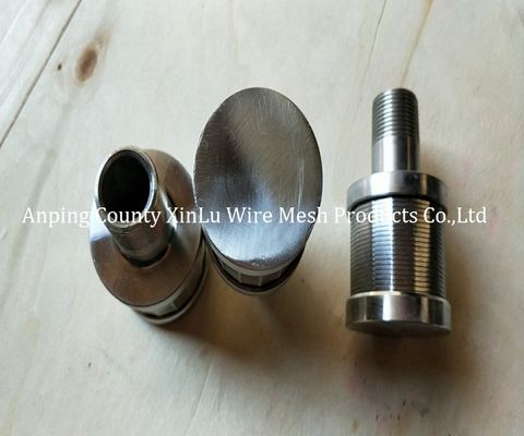 Las partes del torno de acero inoxidable Johnson pantalla de boquilla de filtro de agua boquillas con 1.8x2.5mm de cable de soporte