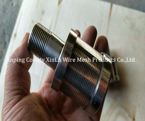 Las partes del torno de acero inoxidable Johnson pantalla de boquilla de filtro de agua boquillas con 1.8x2.5mm de cable de soporte