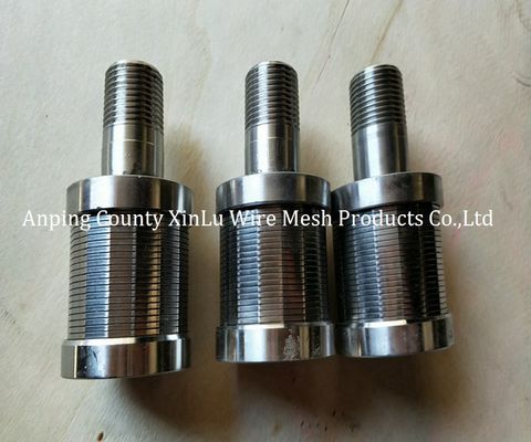 Las partes del torno de acero inoxidable Johnson pantalla de boquilla de filtro de agua boquillas con 1.8x2.5mm de cable de soporte