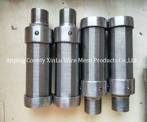 Las partes del torno de acero inoxidable Johnson pantalla de boquilla de filtro de agua boquillas con 1.8x2.5mm de cable de soporte
