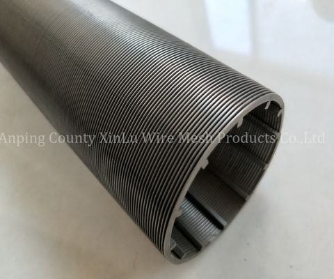 Tubo de acero inoxidable redondo del alambre de la cuña de ranura del elemento filtrante 316L 30m m no magnético