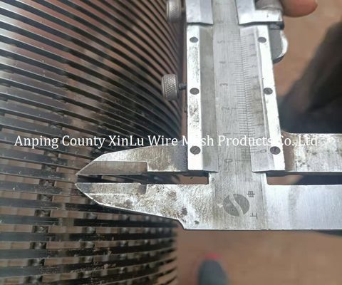 El alambre ahorro de energía de la cuña envolvió la ranura del grado el 80% 1.0m m del filtro de la longitud de las pantallas los 4m