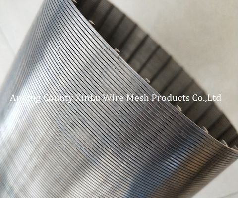 El alambre ahorro de energía de la cuña envolvió la ranura del grado el 80% 1.0m m del filtro de la longitud de las pantallas los 4m