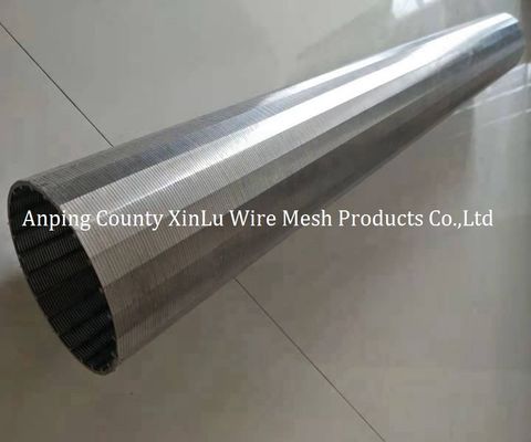 El alambre de la cuña envolvió el tubo de acero inoxidable del pozo de agua de las pantallas diámetro de 76 - de 500m m