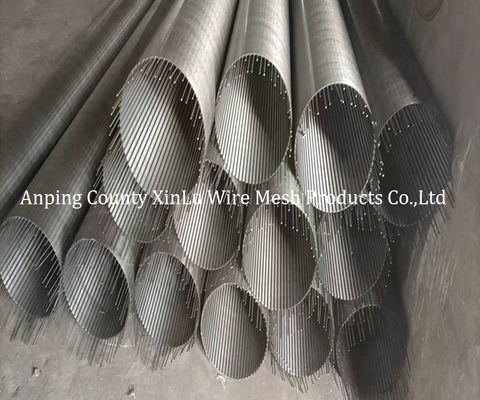 El alambre de la cuña envolvió el tubo de acero inoxidable del pozo de agua de las pantallas diámetro de 76 - de 500m m