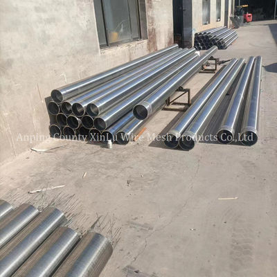 2.9m Tubo de control de arena de acero inoxidable envuelto en alambre para perforación de pozos de agua
