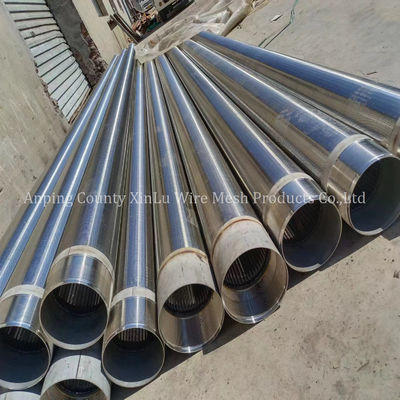 Tubo de control de la pantalla de arena de acero inoxidable de alambre de vaca 1000psi Presión 0,080 ranura continua