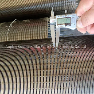 Tubo de control de la pantalla de arena de acero inoxidable de alambre de vaca 1000psi Presión 0,080 ranura continua