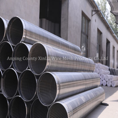 Tubería de pantalla para pozo de agua de 14" con alambre de cuña de 3x5 mm Q5.0 mm, presión de colapso de 300 PSI