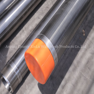 Tubería de pantalla para pozo de agua de 14" con alambre de cuña de 3x5 mm Q5.0 mm, presión de colapso de 300 PSI