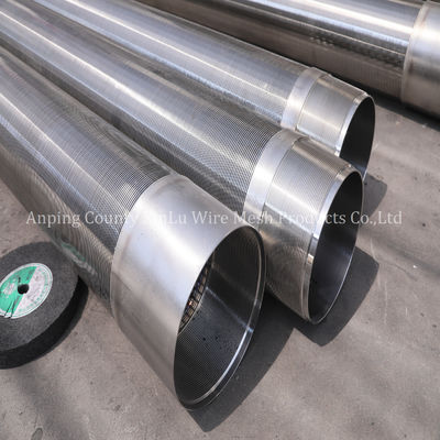 Tubería de pantalla para pozo de agua de 14" con alambre de cuña de 3x5 mm Q5.0 mm, presión de colapso de 300 PSI