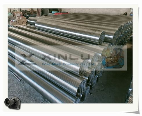 Diámetro de acero inoxidable del tubo 300m m del filtro para pozos del agua profunda no magnético