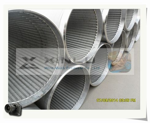 Diámetro de acero inoxidable del tubo 300m m del filtro para pozos del agua profunda no magnético