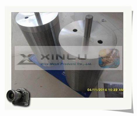 Filtro para pozos envuelto alambre del aceite del tamiz de la forma de V de la pantalla de SS201 SS205