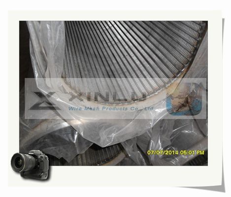 10 tubo ranurado de acero inoxidable del alambre SS201 del tubo V de la pantalla de alambre de la cuña de la pulgada