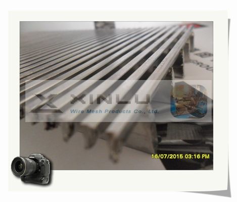 El panel de la pantalla de alambre de la cuña del perfil soldó con autógena el acero inoxidable el 1.2x2m 3x5m m