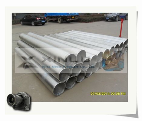 Tubo envuelto alambre del filtro para pozos del agua 450 PSI que conservan en vinagre el polaco electrolítico