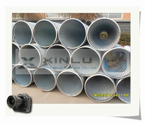 30 - 3000 Micron Filter Wedge Wire Screen Pipe V Wire Galvanized Carbon Steel Pipe