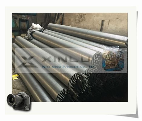 Tubo envuelto alambre trapezoidal SS304 SS316L del filtro para pozos del agua con la junta del hilo