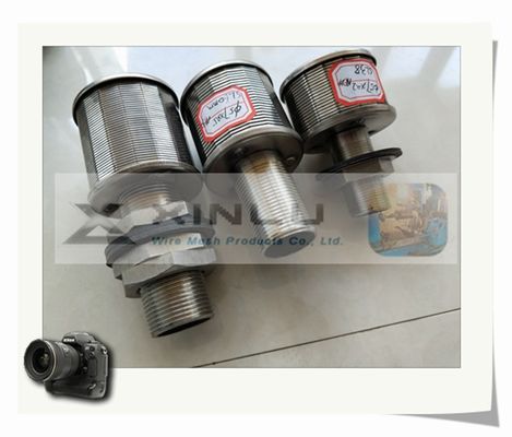 1,5 el alambre de Ton Sand Water Filter Nozzles envolvió la ranura 57m m DN de 0.2m m