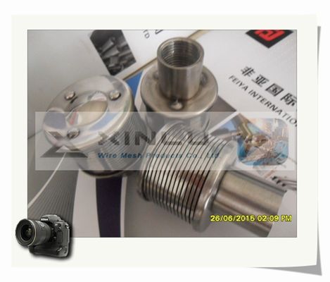 El filtro de agua de acero inoxidable equipa con inyector M24 envuelto roscó a 1 Ton Flow Rate